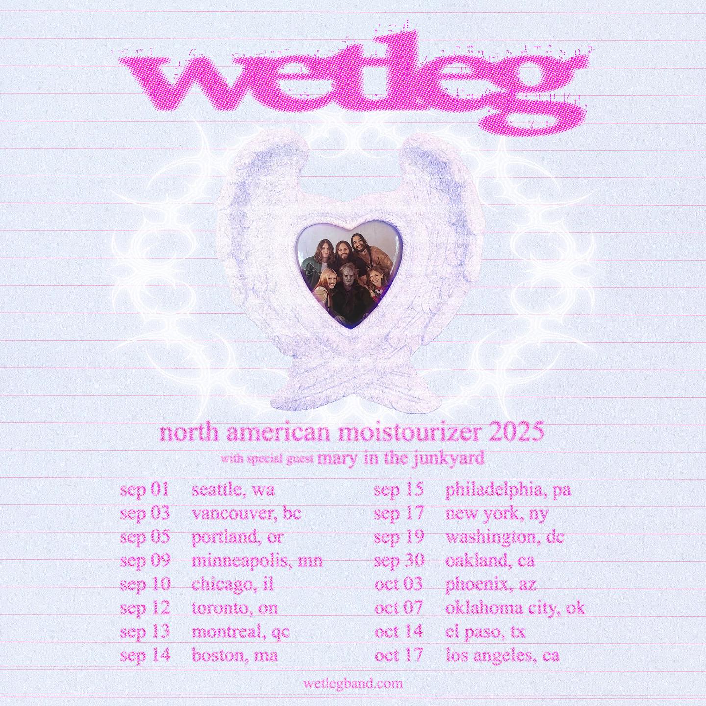 mary in the junkyard Moisturizer Tour Poster 2025